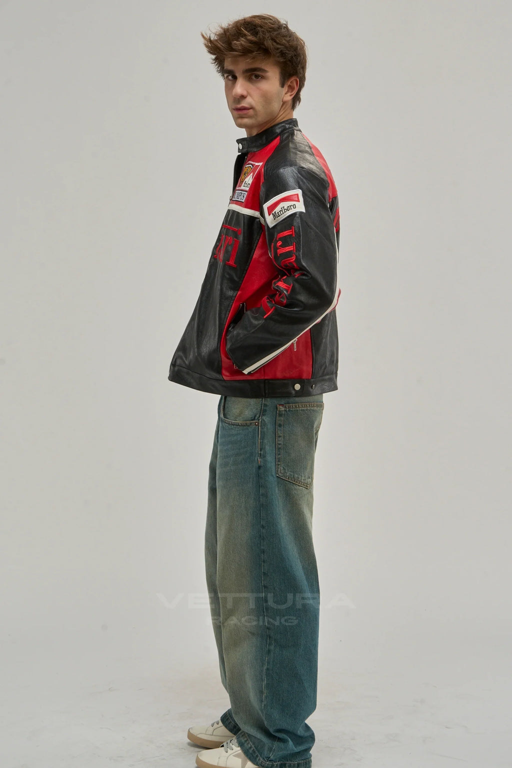 Ferrari F1 Olympus Leather Jacket - Red Edition – Ready to Ship