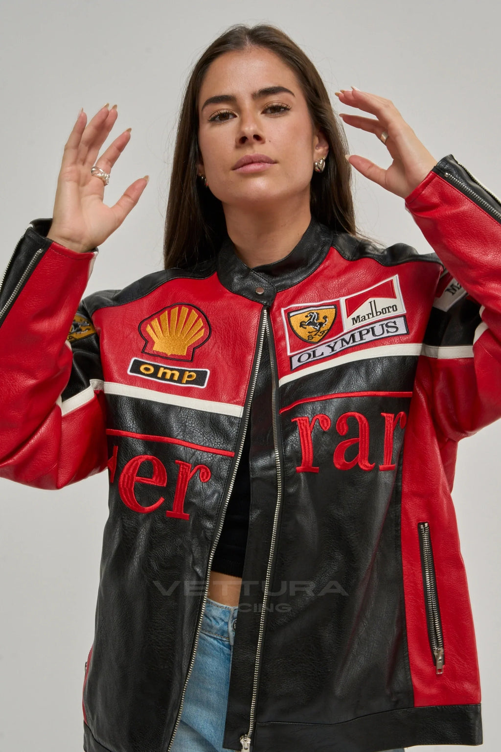 Ferrari F1 Olympus Leather Jacket - Red Edition – Ready to Ship