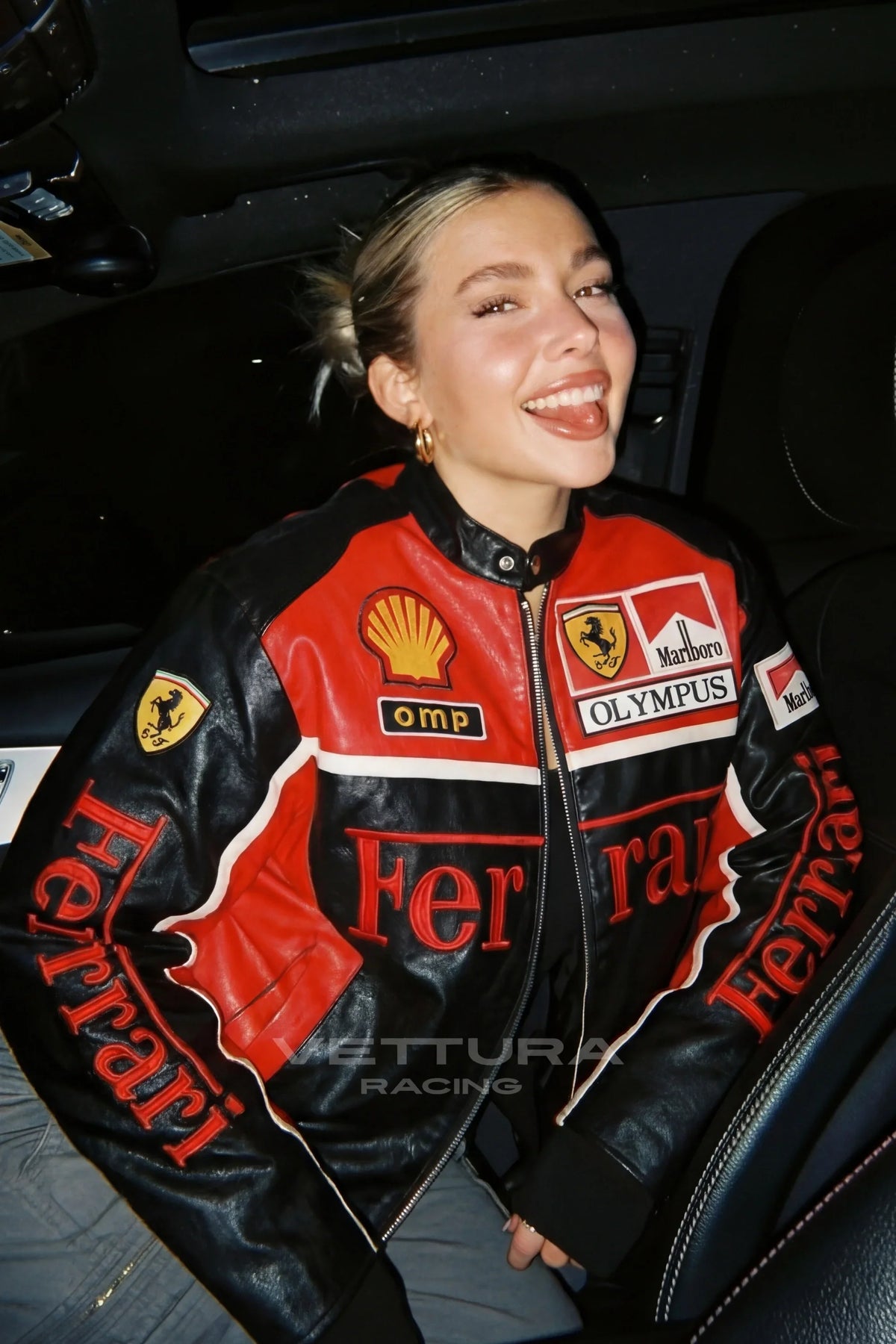 Ferrari F1 Olympus Leather Jacket - Red Edition – Ready to Ship
