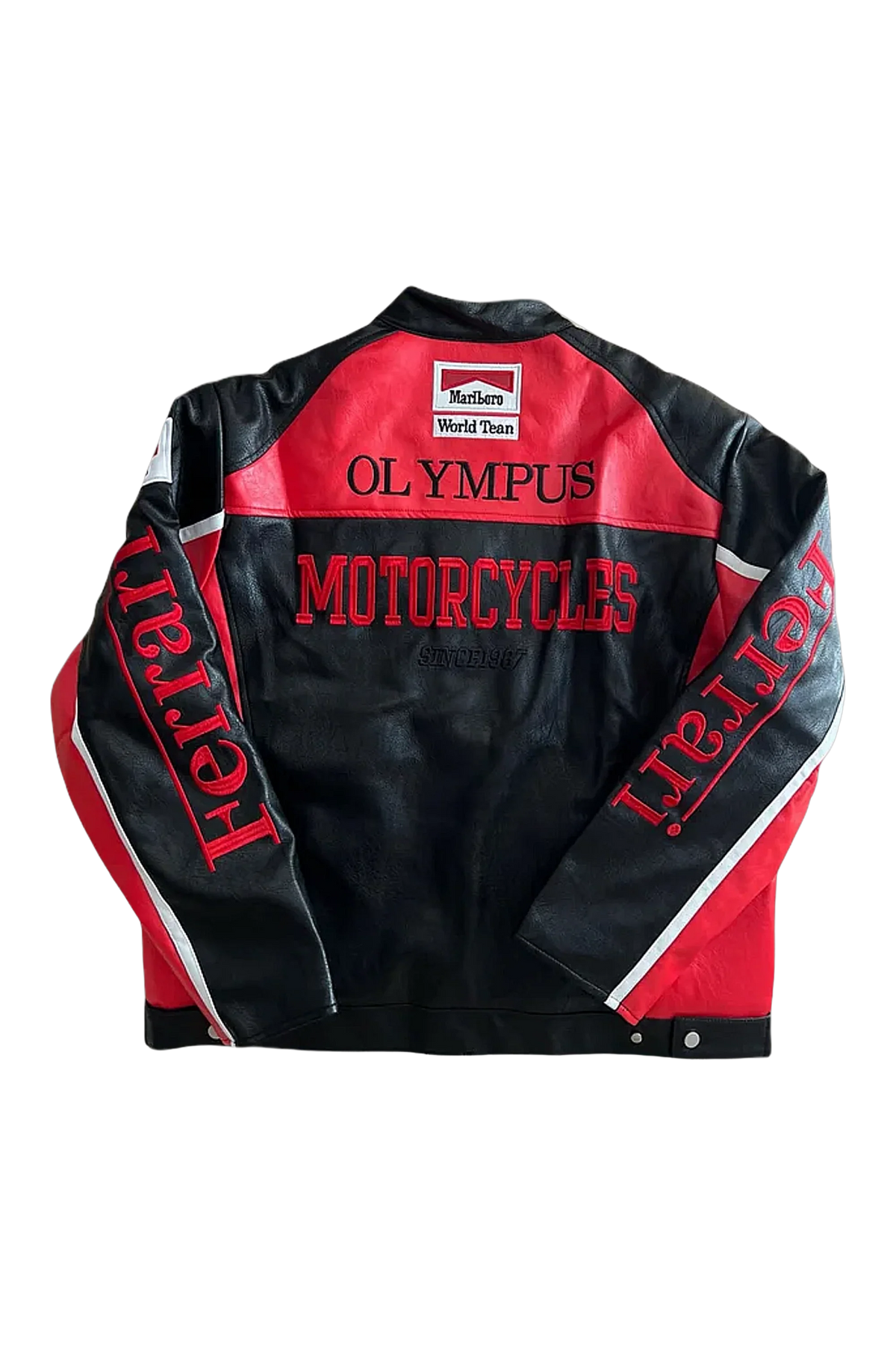 Ferrari F1 Olympus Leather Jacket - Red Edition – Ready to Ship