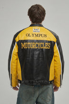 Ferrari F1 Olympus Leather Jacket - Yellow Edition – Ready to Ship