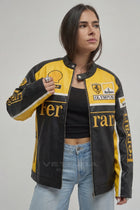 Ferrari F1 Olympus Leather Jacket - Yellow Edition – Ready to Ship