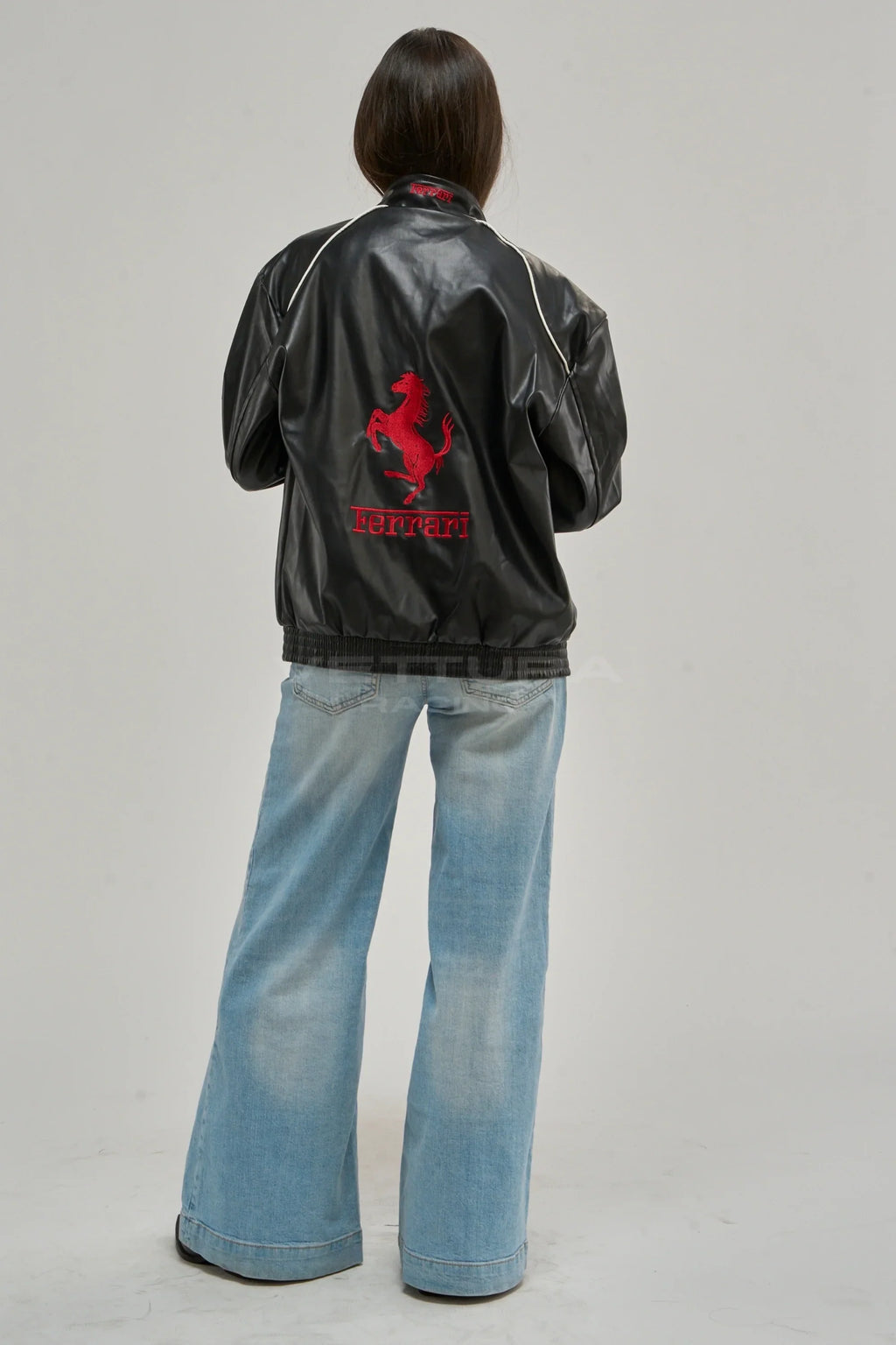 Ferrari F1 Vintage Leather Jacket - Red Edition – Ready to Ship