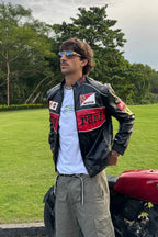 Ferrari F1 Vintage Leather Jacket - Red Edition – Ready to Ship