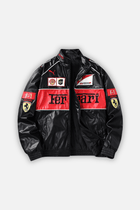 Ferrari F1 Vintage Leather Jacket - Red Edition