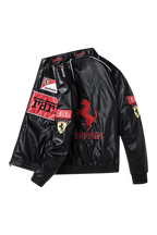 Ferrari F1 Vintage Leather Jacket - Red Edition – Ready to Ship