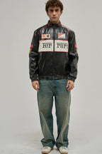 Ferrari F1 Vintage Leather Jacket - White Edition – Ready to Ship