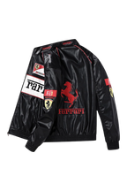 Ferrari F1 Vintage Leather Jacket - White Edition – Ready to Ship