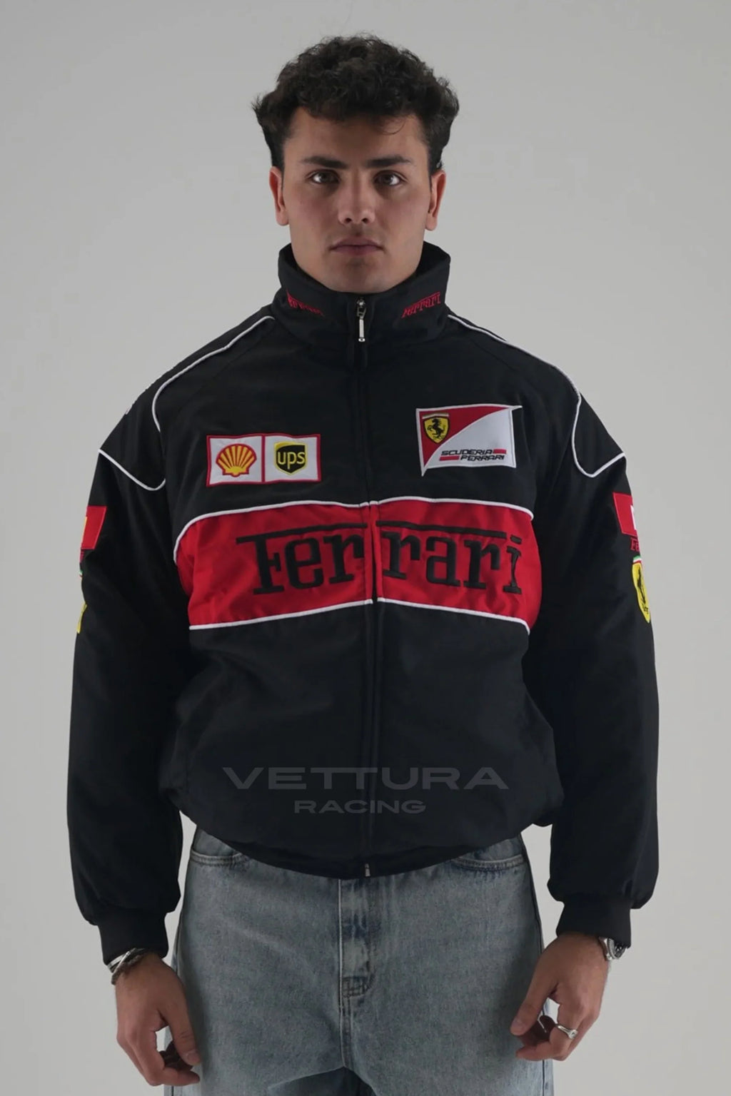Ferrari F1 Vintage Racing Jacket - Black Edition – Ready to Ship