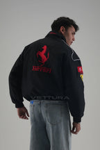 Ferrari F1 Vintage Racing Jacket - Black Edition – Ready to Ship