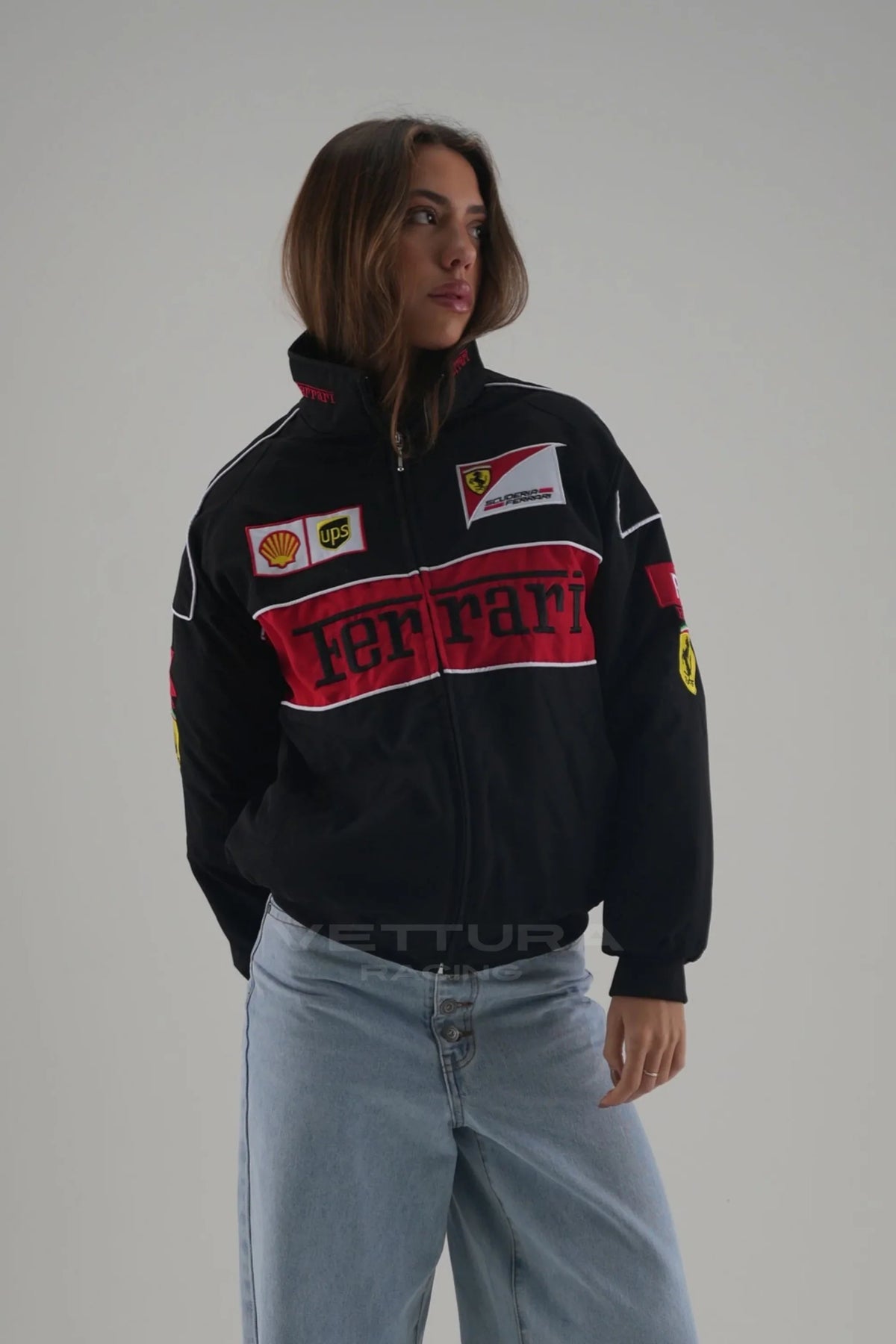 Ferrari F1 Vintage Racing Jacket - Black Edition – Ready to Ship