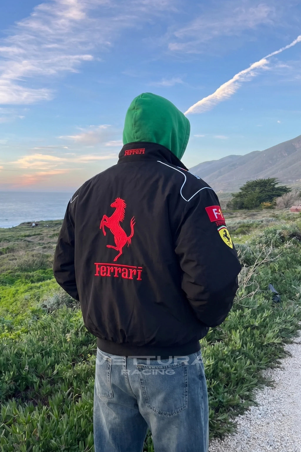 Ferrari F1 Vintage Racing Jacket - Black Edition – Ready to Ship