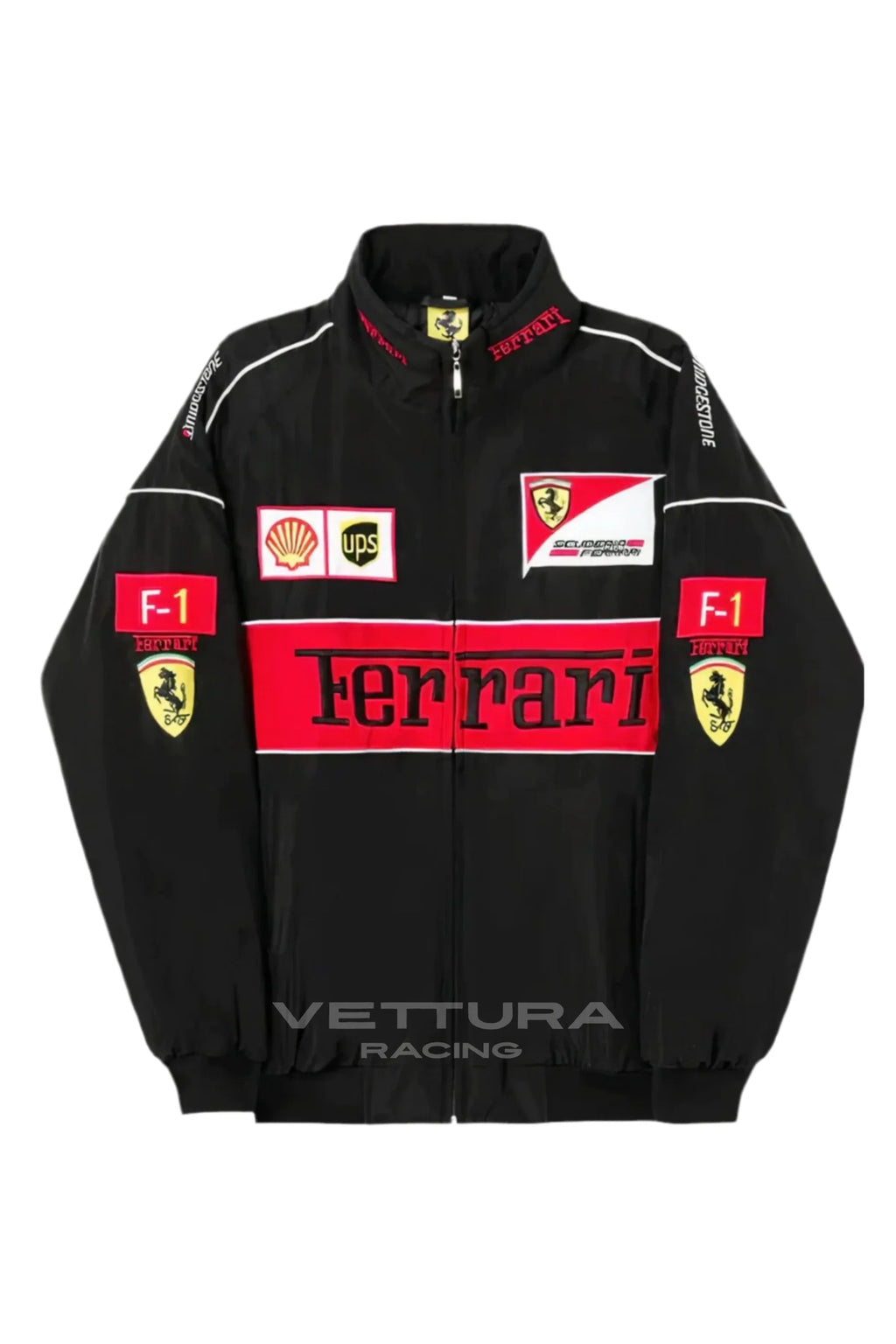 Ferrari F1 Vintage Racing Jacket - Black Edition – Ready to Ship