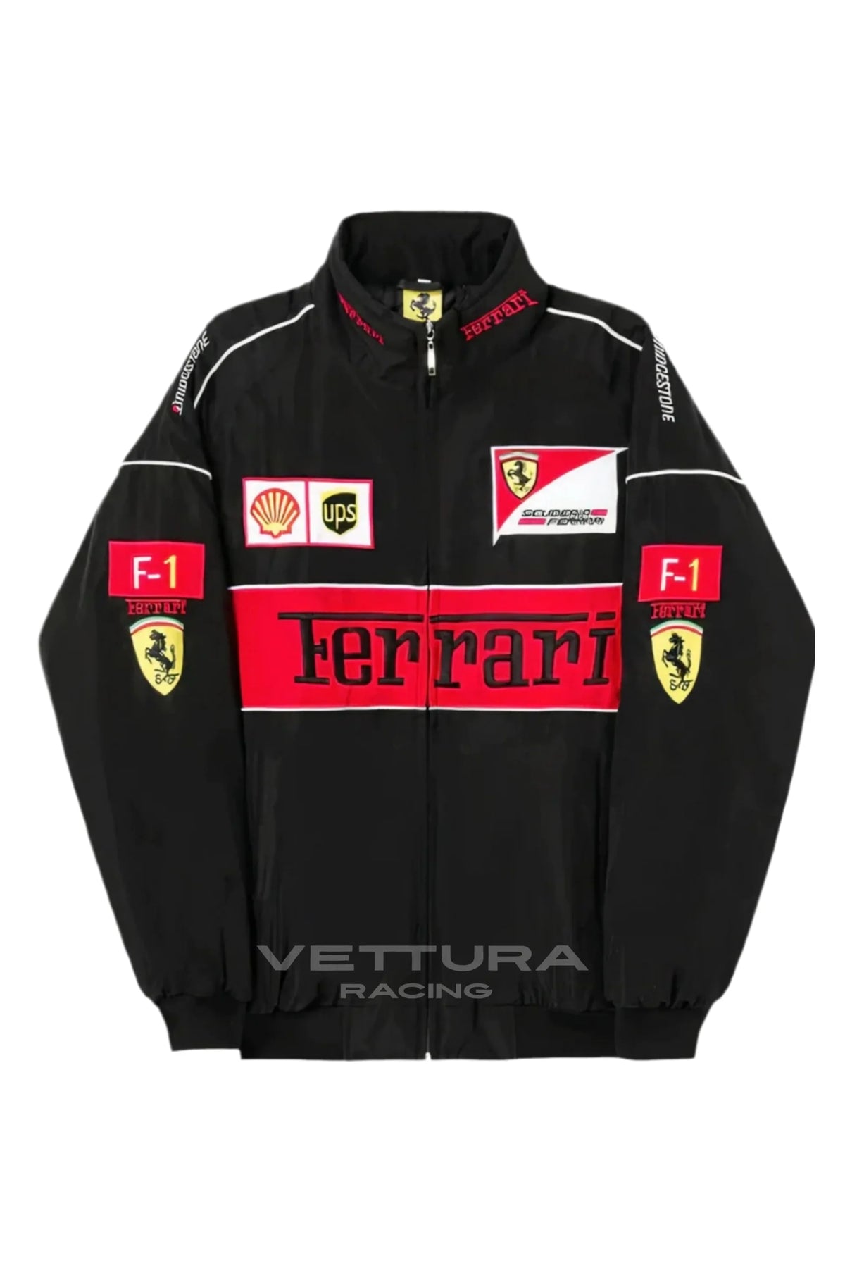 Ferrari F1 Vintage Racing Jacket - Black Edition – Ready to Ship