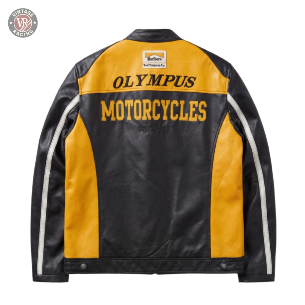 Ferrari F1 Vintage Racing Jacket - Black & Yellow Edition