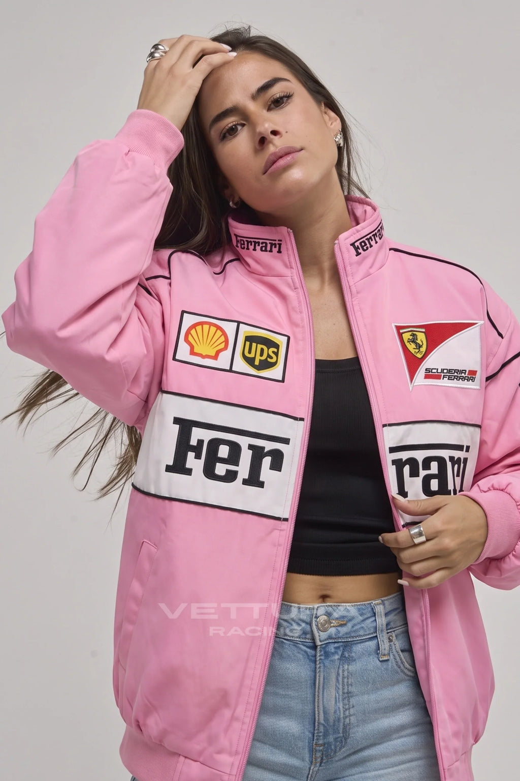 Ferrari F1 Vintage Racing Jacket - Pink Edition – Ready to Ship