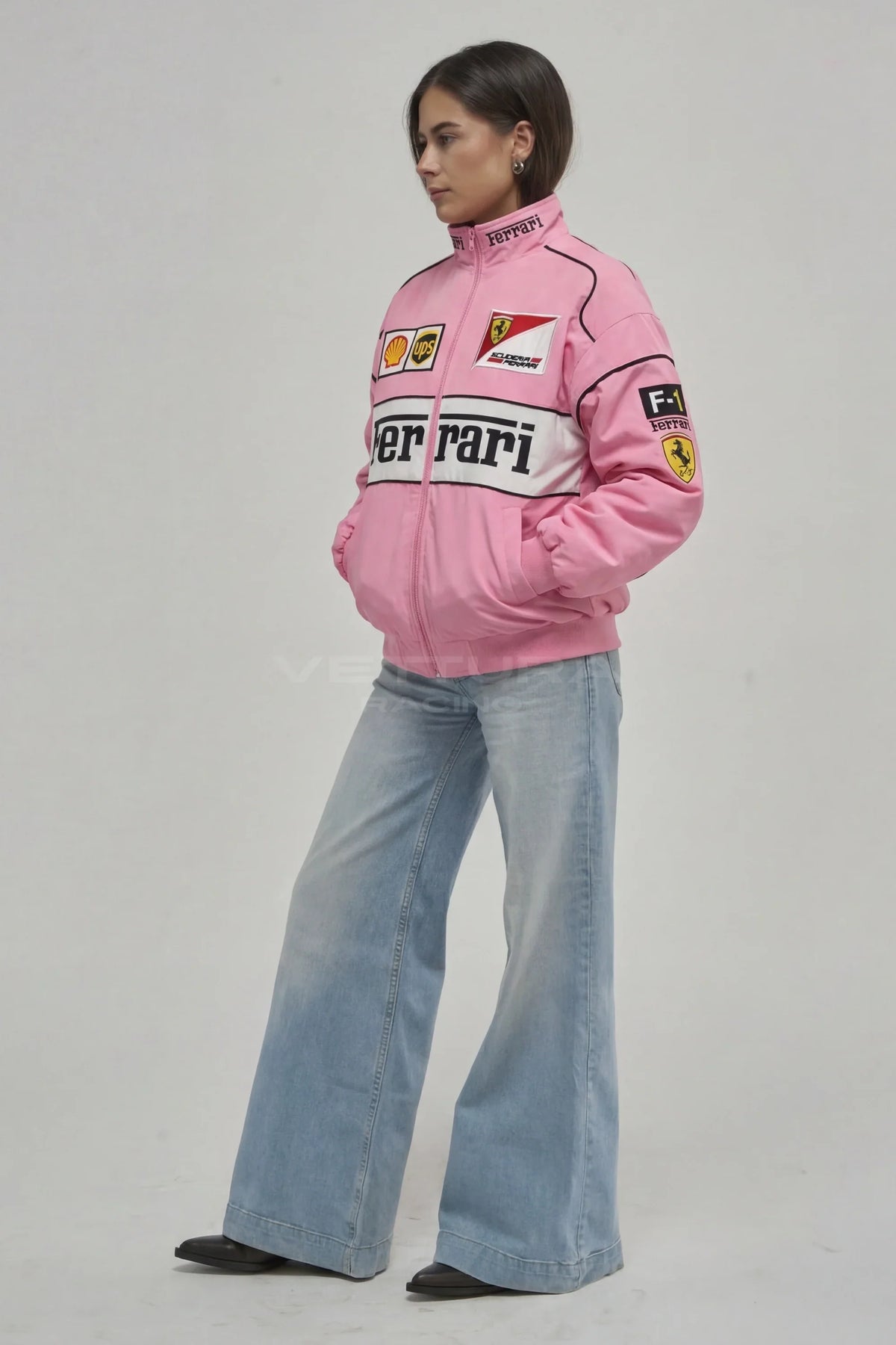 Ferrari F1 Vintage Racing Jacket - Pink Edition – Ready to Ship