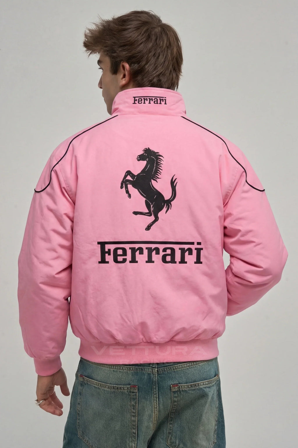 Ferrari F1 Vintage Racing Jacket - Pink Edition – Ready to Ship