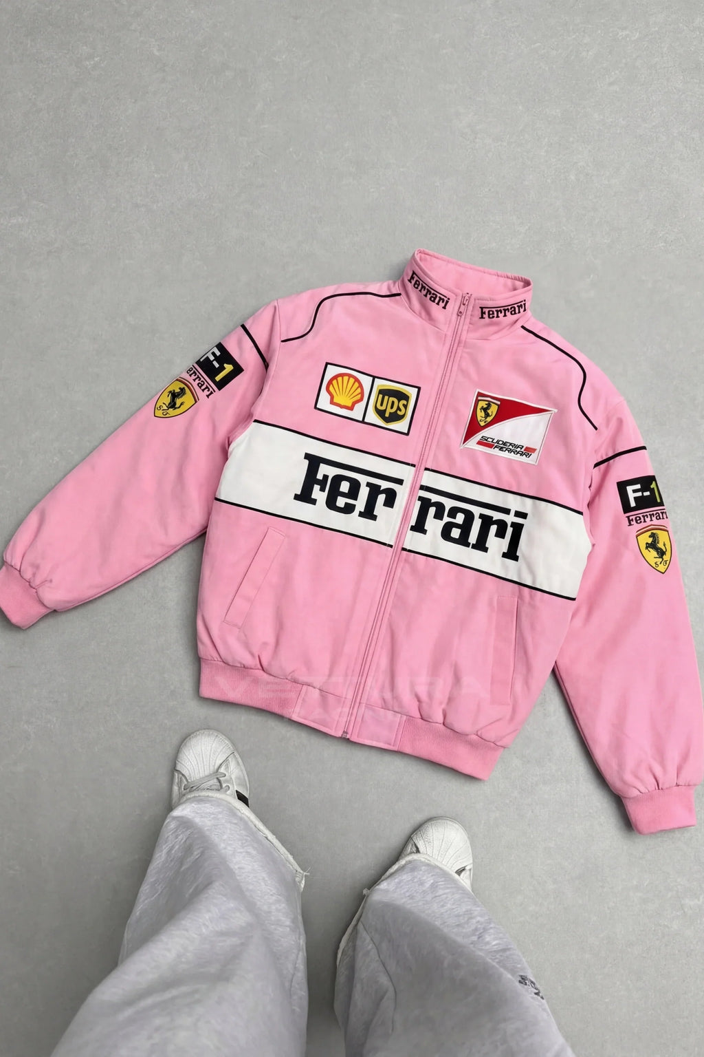 Ferrari F1 Vintage Racing Jacket - Pink Edition – Ready to Ship