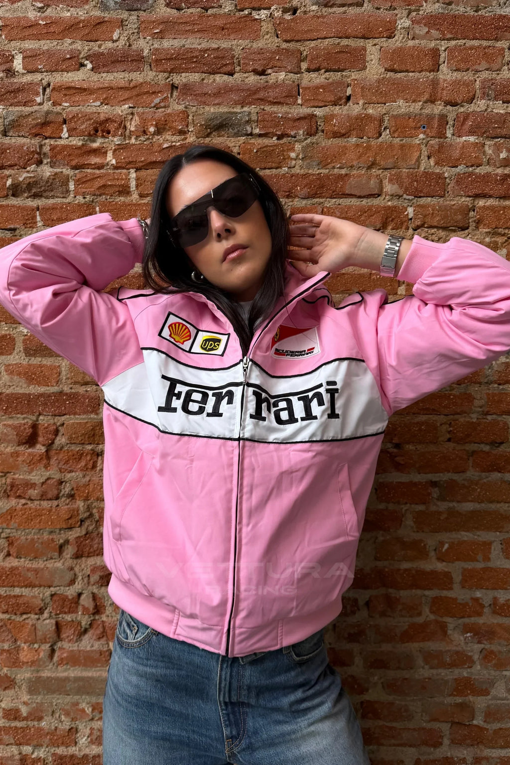 Ferrari F1 Vintage Racing Jacket - Pink Edition – Ready to Ship
