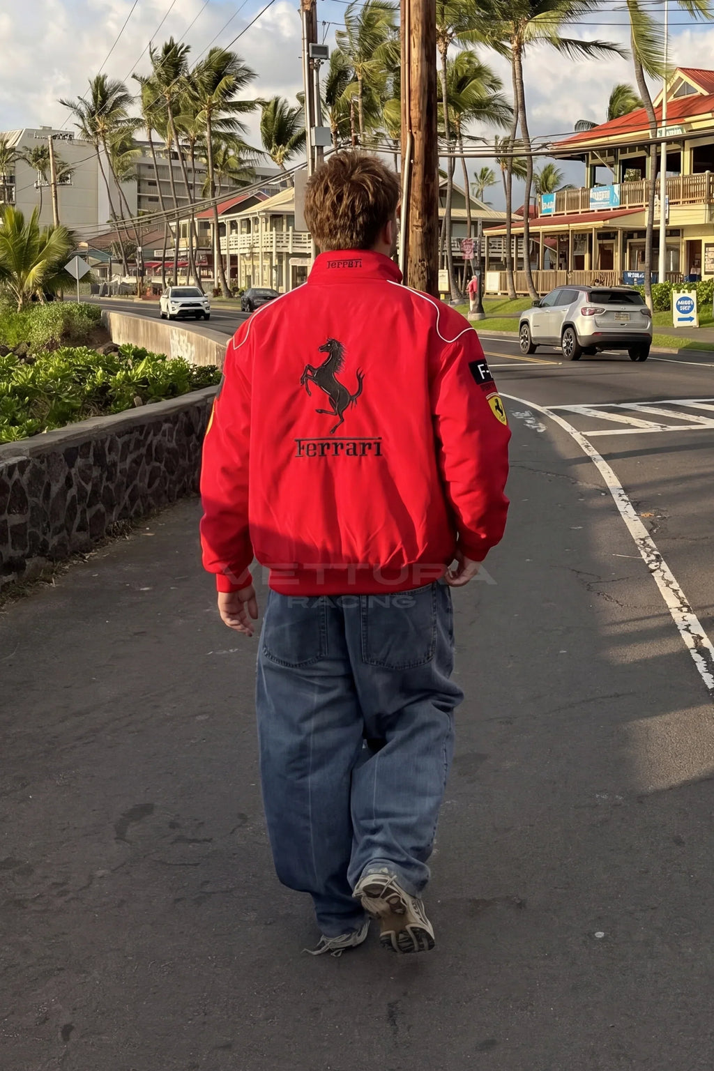 Ferrari F1 Vintage Racing Jacket - Red Edition – Ready to Ship