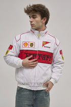 Ferrari F1 Vintage Racing Jacket - White Edition – Ready to Ship
