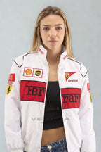 Ferrari F1 Vintage Racing Jacket - White Edition – Ready to Ship