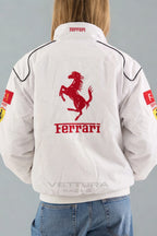 Ferrari F1 Vintage Racing Jacket - White Edition – Ready to Ship