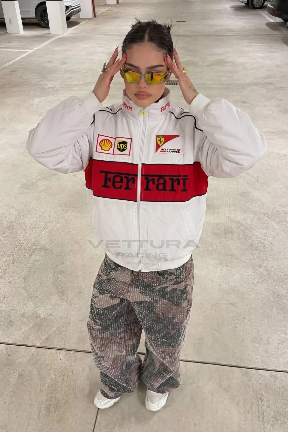 Ferrari F1 Vintage Racing Jacket - White Edition – Ready to Ship