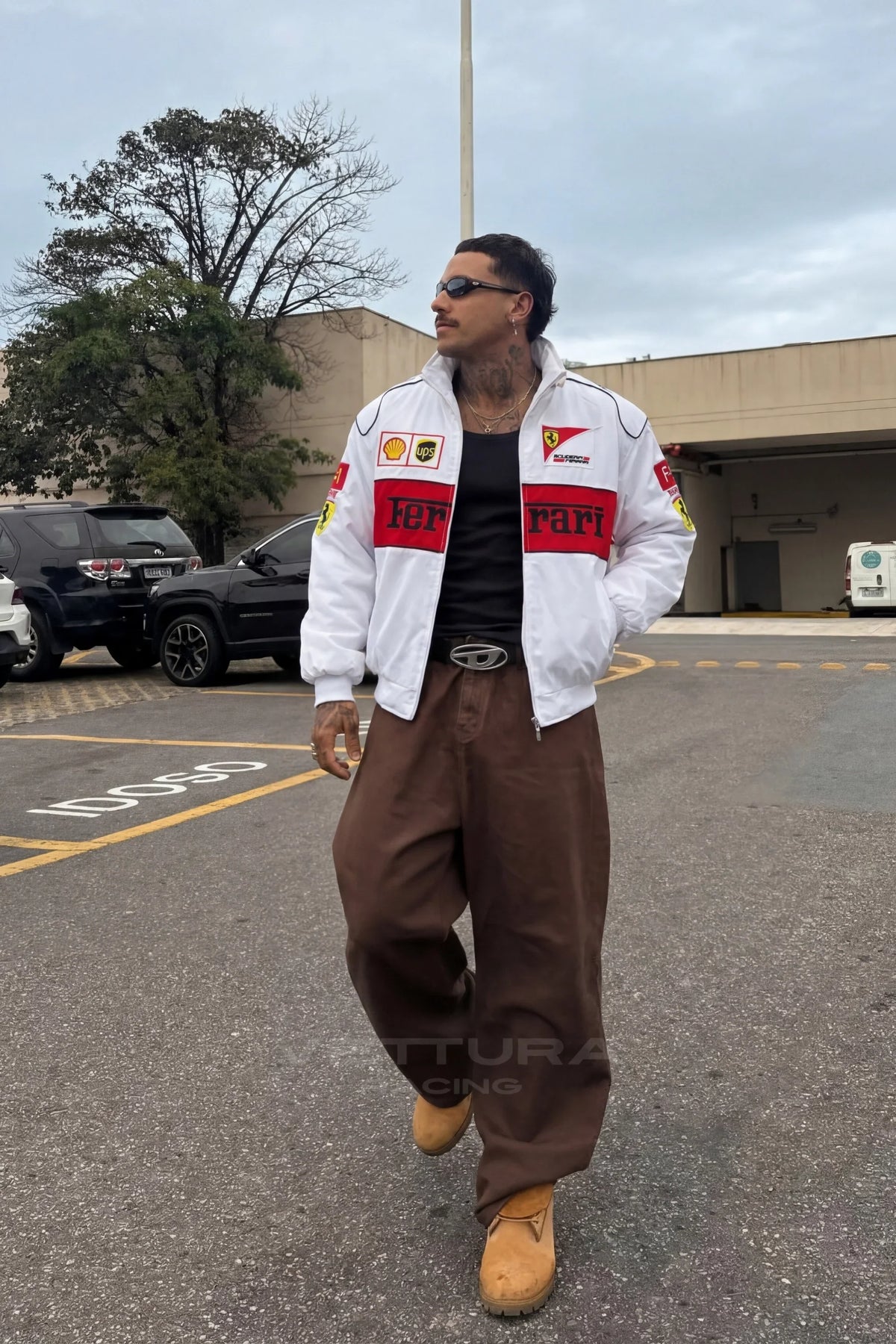 Ferrari F1 Vintage Racing Jacket - White Edition – Ready to Ship