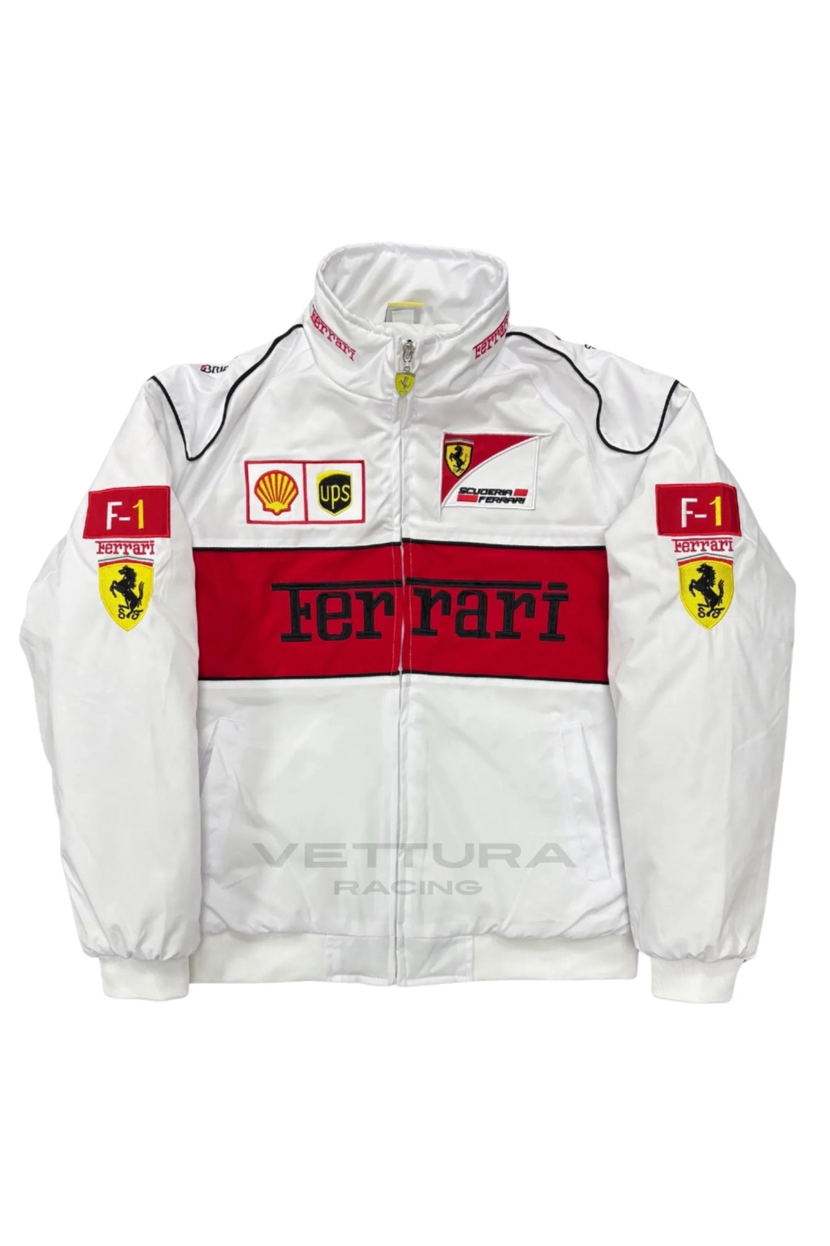 Ferrari F1 Vintage Racing Jacket - White Edition – Ready to Ship
