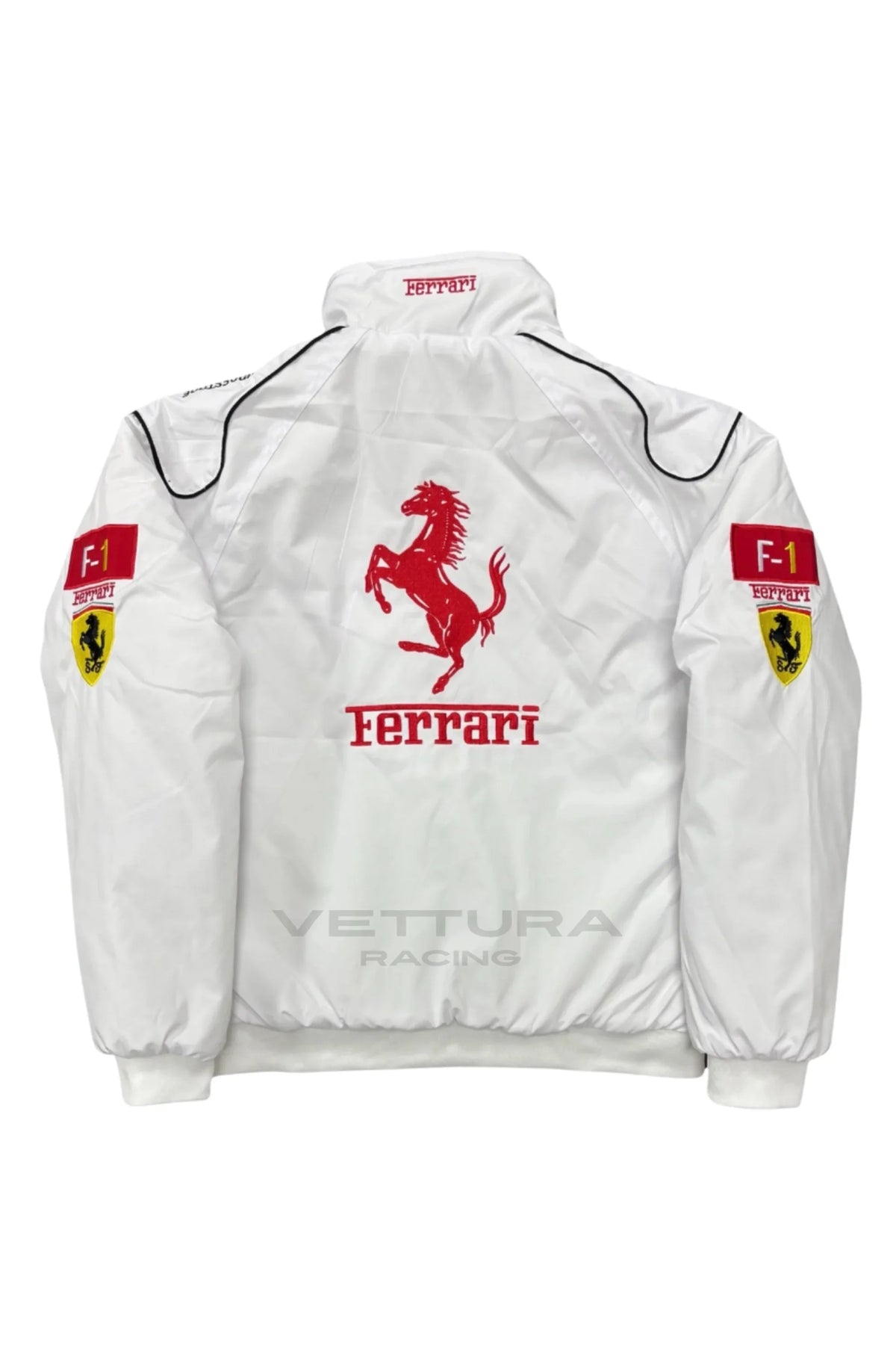 Ferrari F1 Vintage Racing Jacket - White Edition – Ready to Ship