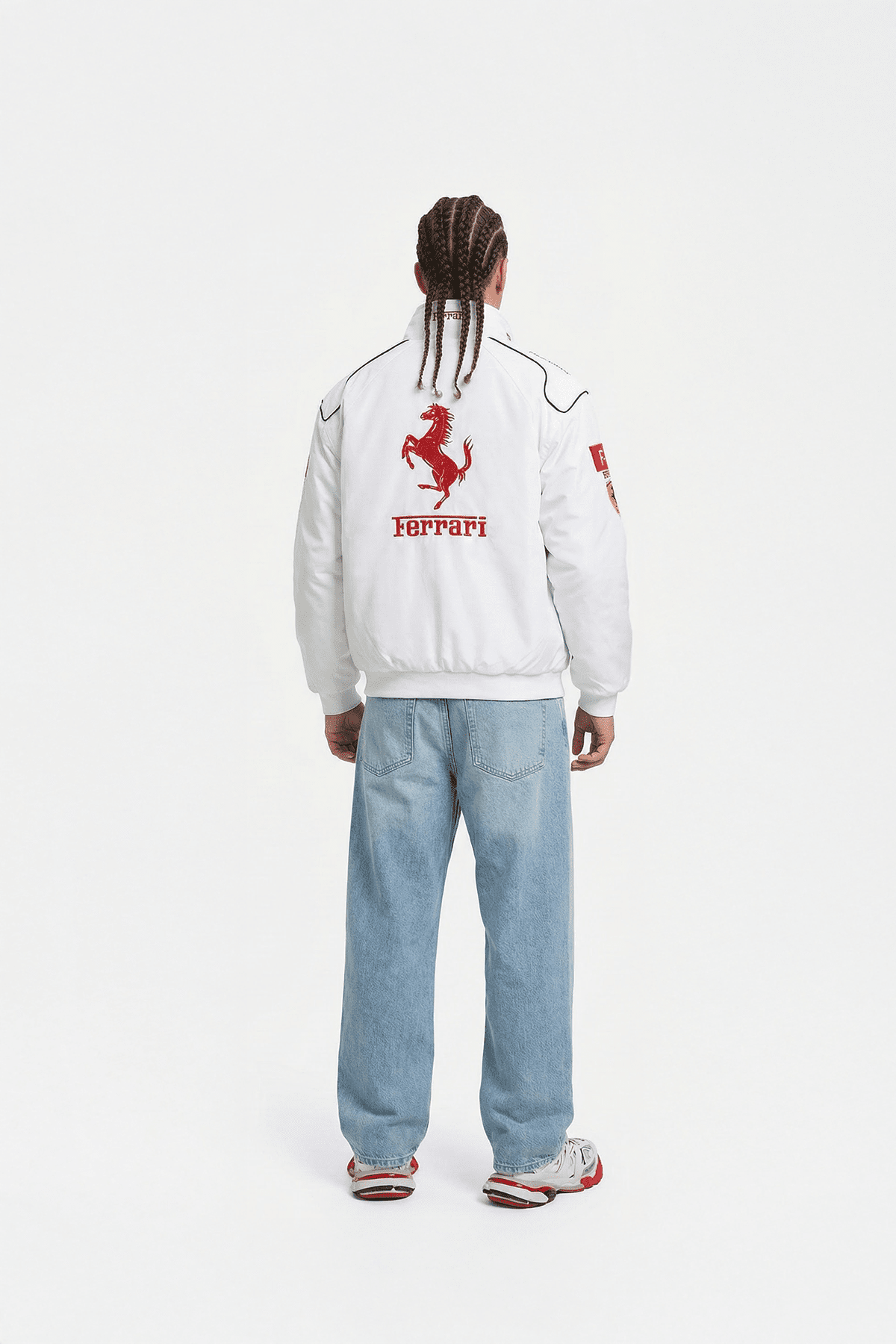 Ferrari F1 Vintage Racing Jacket - White Edition