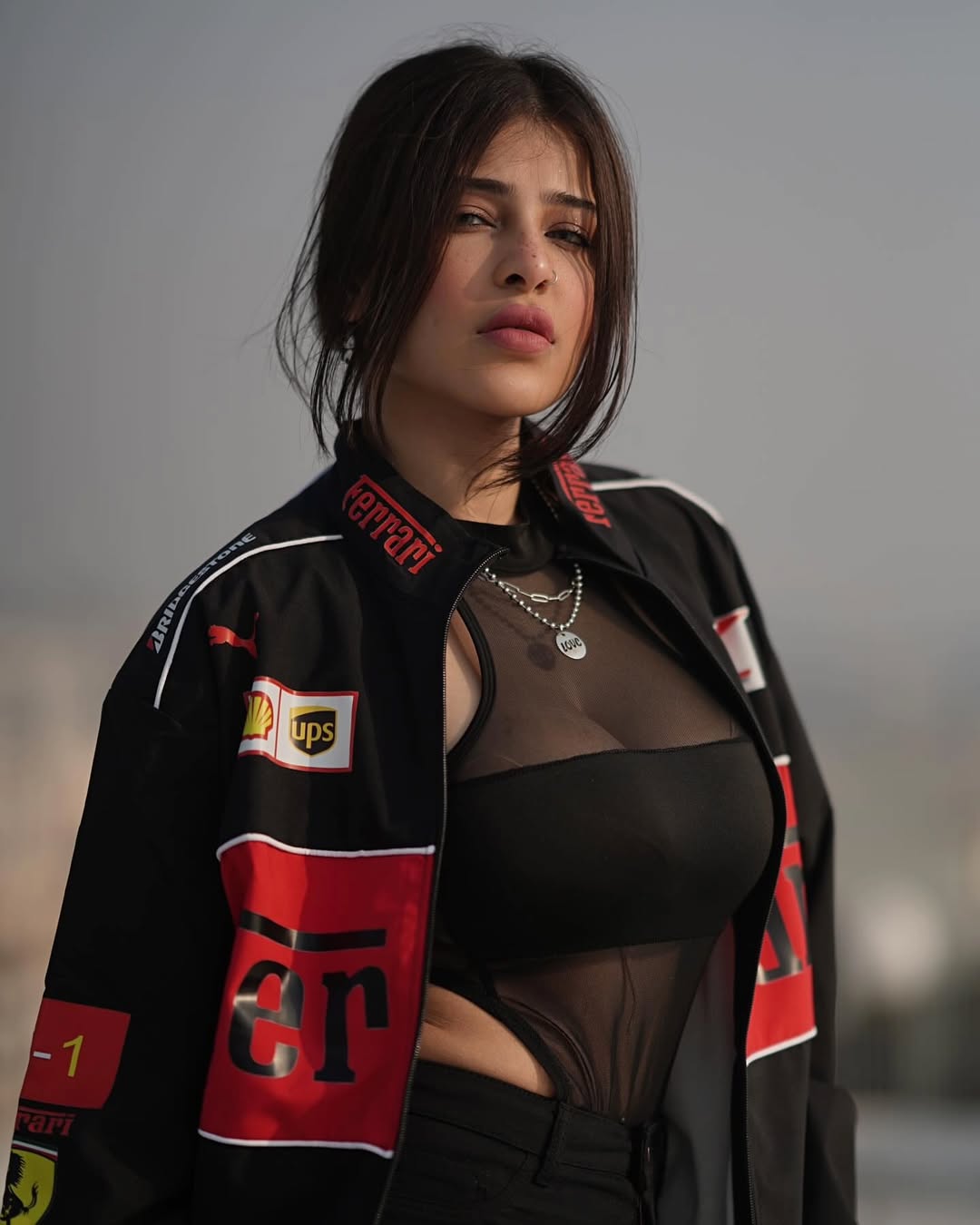 Black Ferrari Jacket - F1 Inspired Retro-Modern Streetwear India