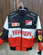 Ferrari Formula 1 Racing Polyester Biker Streetwear Jacket