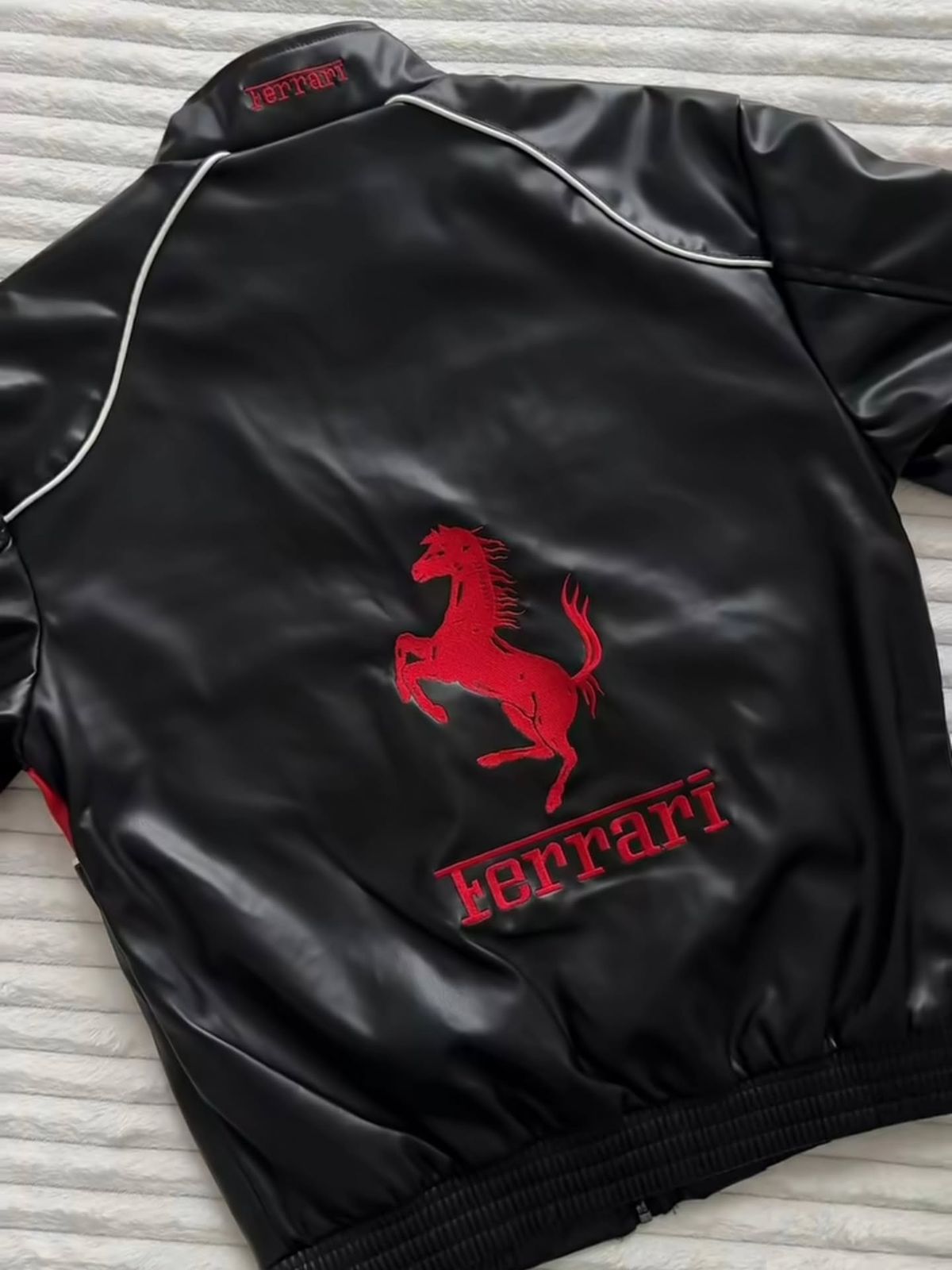 Ferrari Leather Jacket for Men | Racing Jacket – XOVRA