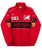 Red Ferrari Embroidered Jacket – F1 Sponsor Edition