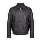 Classic Leather Bomber Jacket