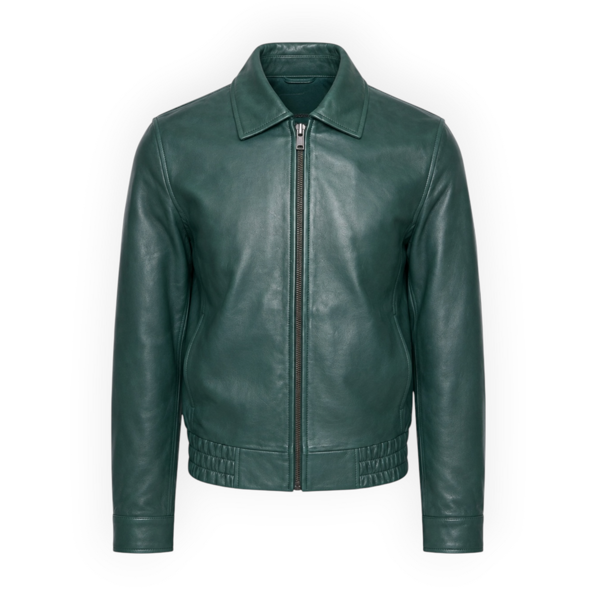 Classic Leather Bomber Jacket