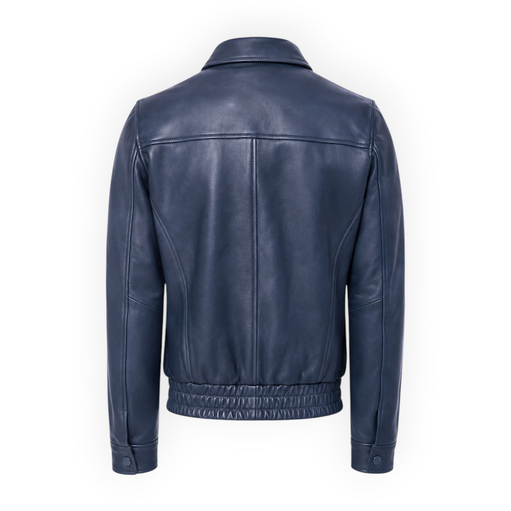 Classic Leather Bomber Jacket