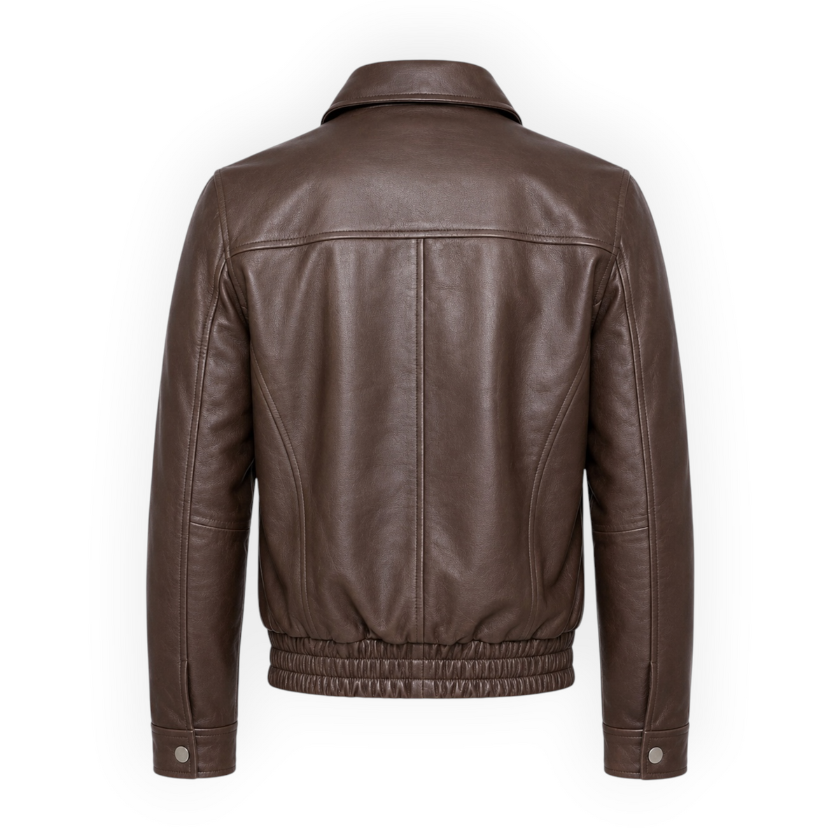 Classic Leather Bomber Jacket
