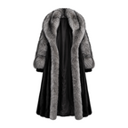 Full Skin Mink Trench Coat with Fox Fur