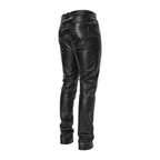 Slim Fit Shiny Leather Pants
