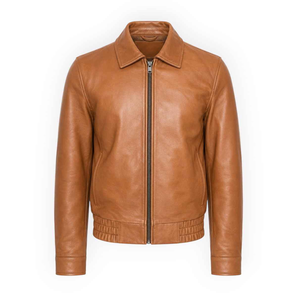 Classic Leather Bomber Jacket