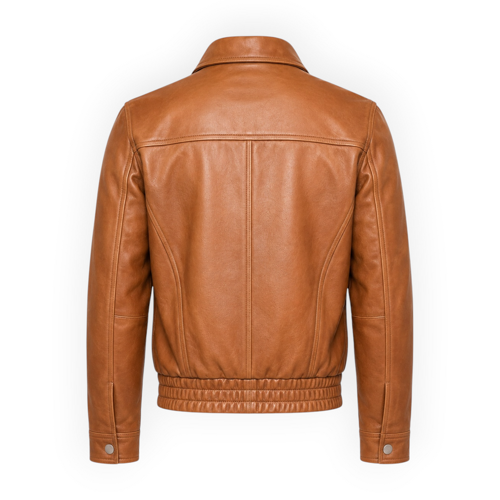 Classic Leather Bomber Jacket