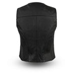 First Manufacturing FML500CR Women’s ‘The Sweet Sienna’ Western Style Motorcycle Leather Vest