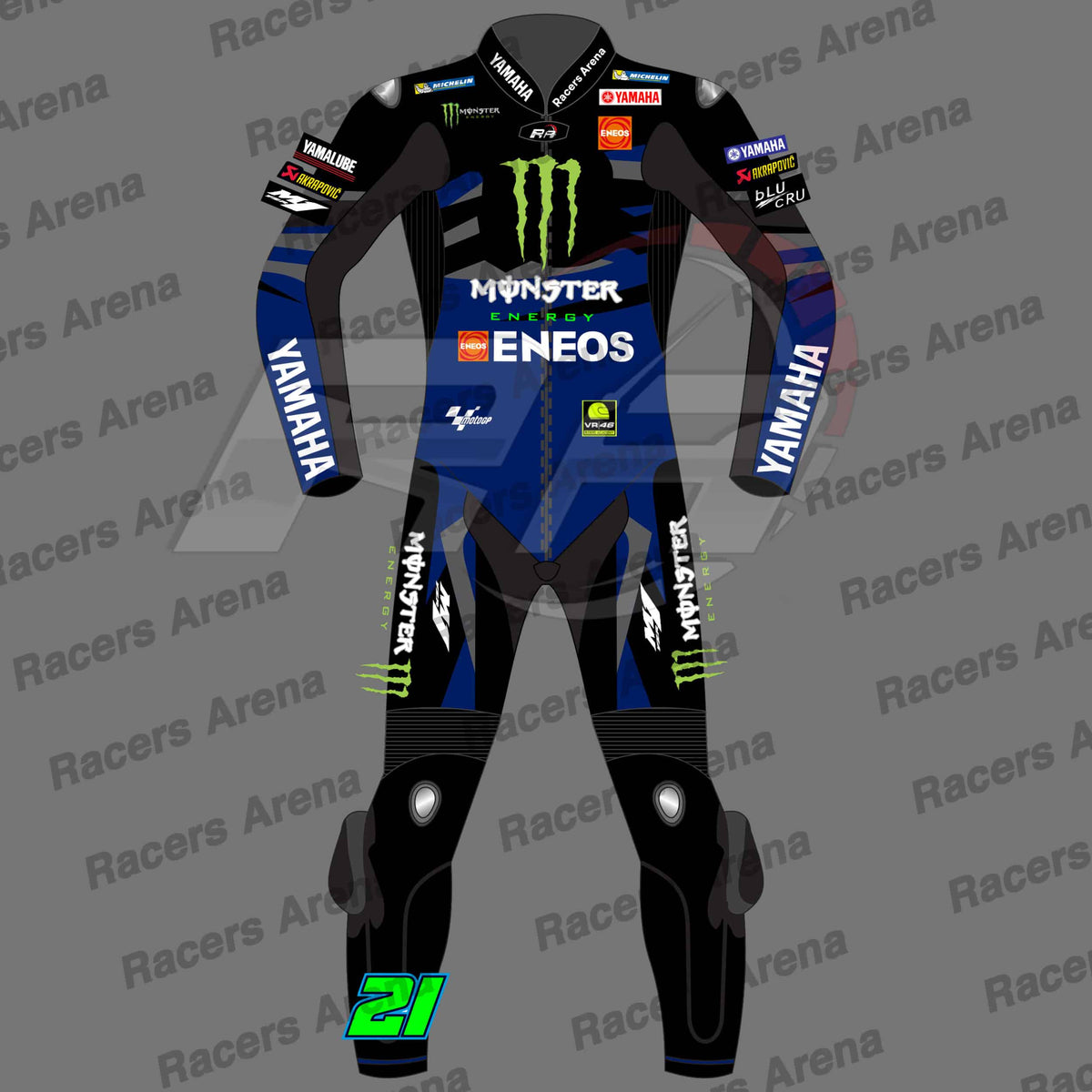 Franco Morbidelli Monster Energy MotoGP 2023 Motorcycle Leather Race Suit