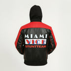 Miami Vice Stunt Leather Bomber Jacket