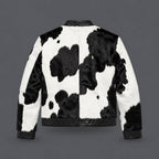 Men’s Hair-On Cowhide Cafe Racer Jacket