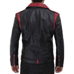 Red Black Devil Leather Jacket